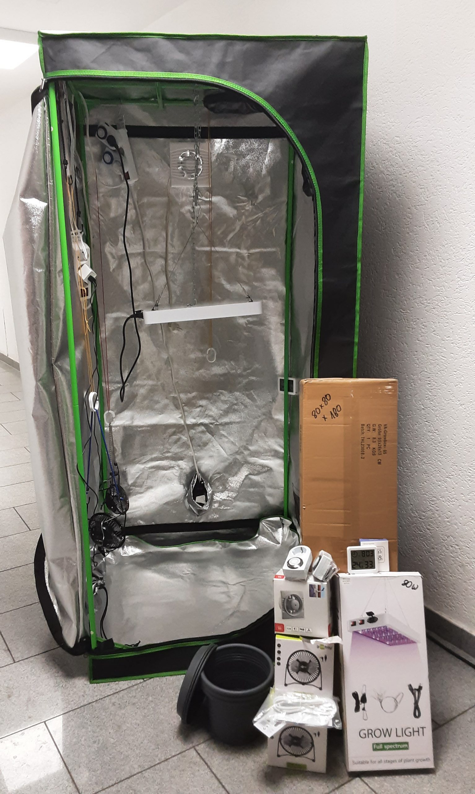 Growbox-Set „Growing“ für Cannabis Wachstum