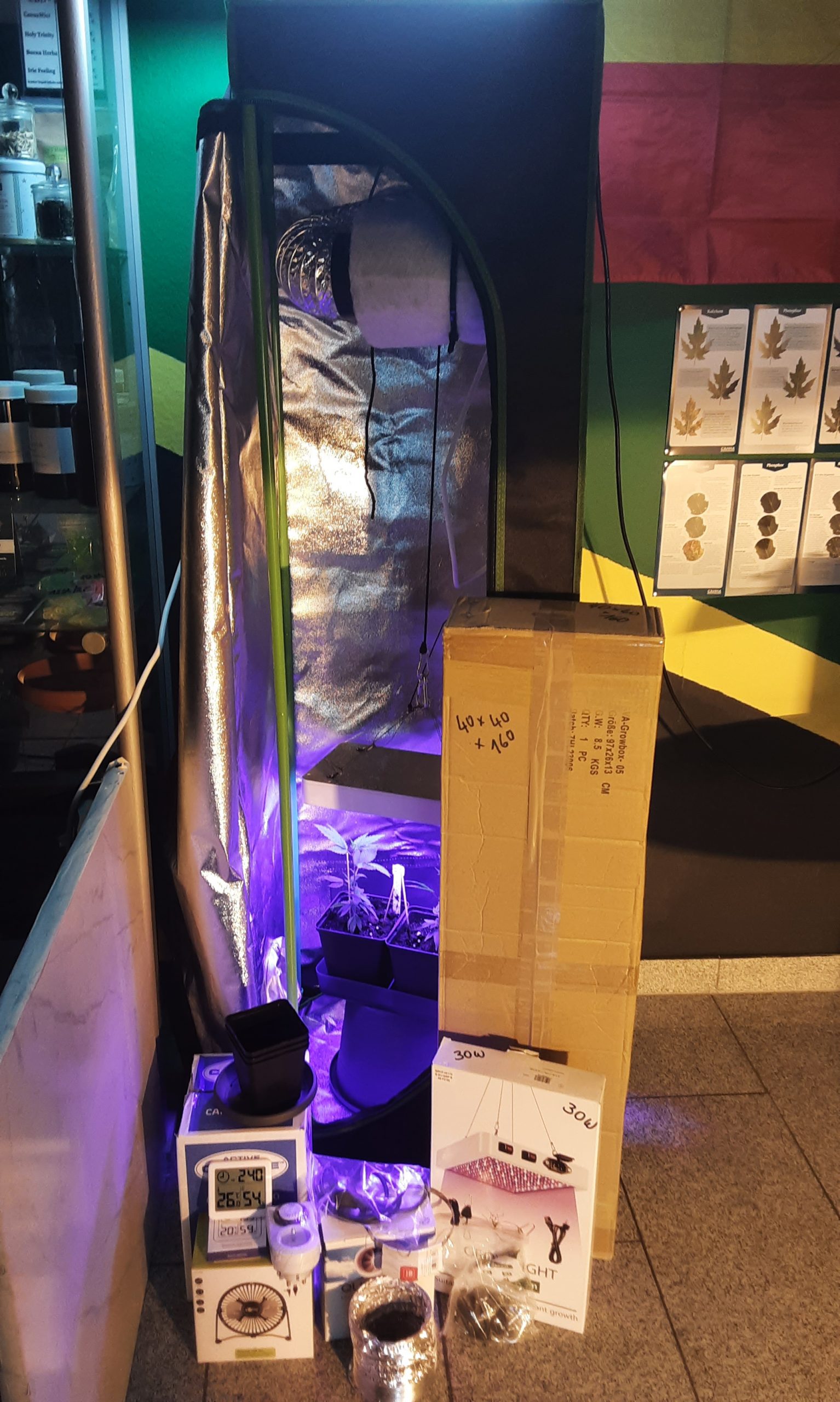 Growzelt Growbox-Set „Culting 30W + AKF“ für Cannabis Anzucht