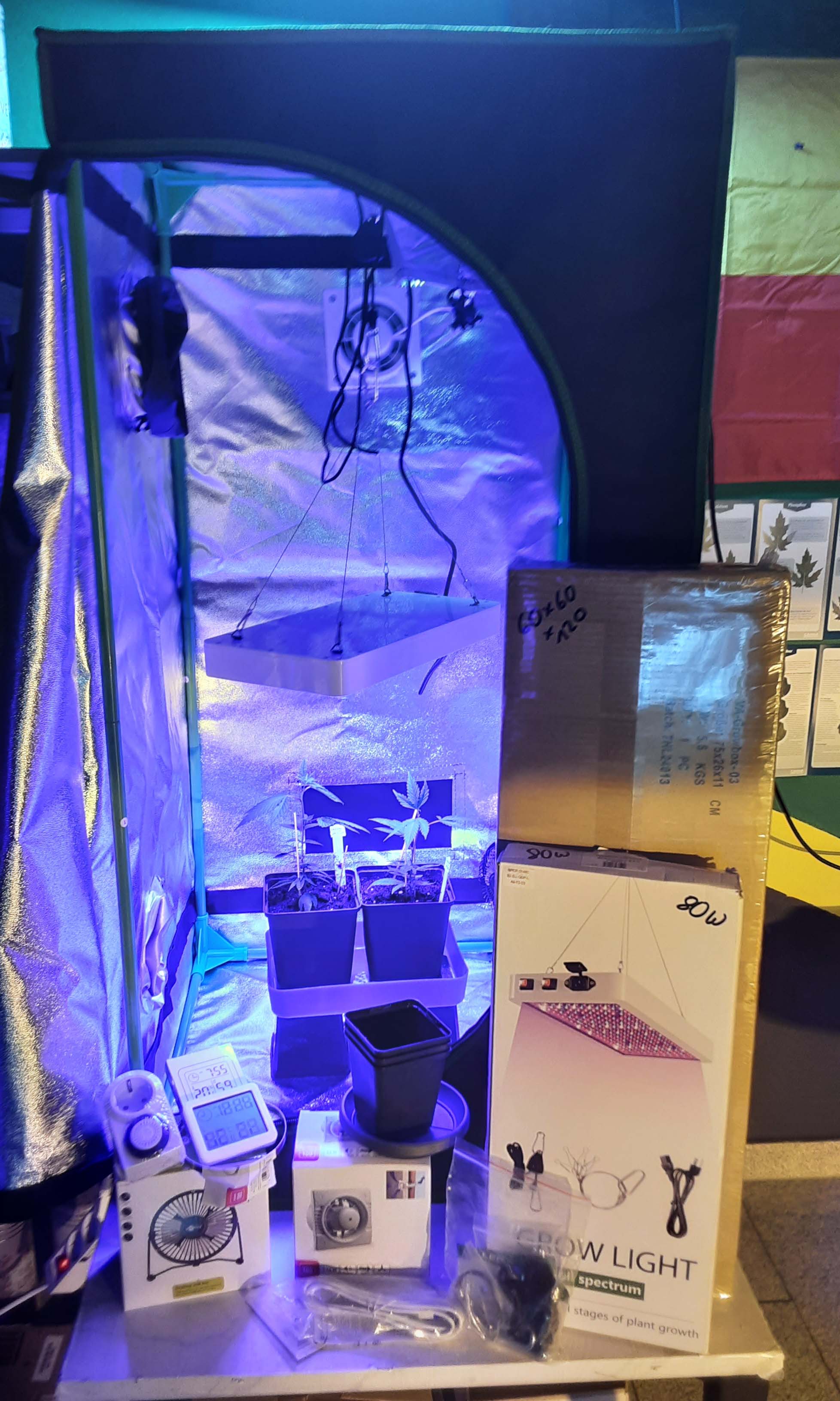Growzelt Growbox-Set „Farming“ für Cannabis Anzucht